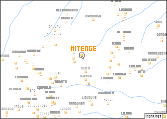 map of Mitenge