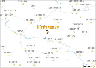 map of Mitetskoye