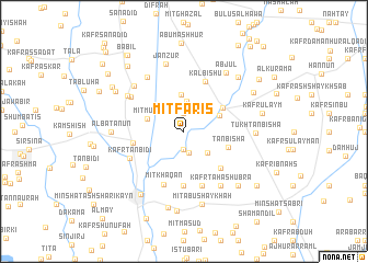 map of Mīt Fāris