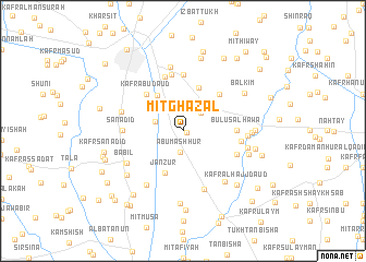 map of Mīt Ghazāl