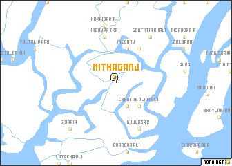 map of Mithāganj