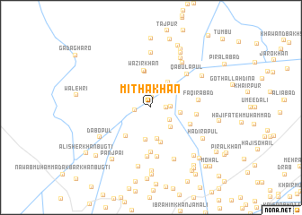 map of Mitha Khān