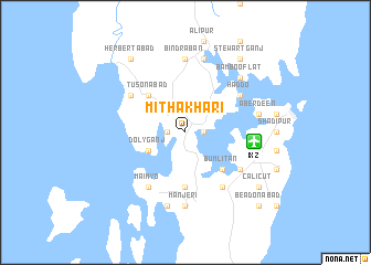 map of Mitha Khari