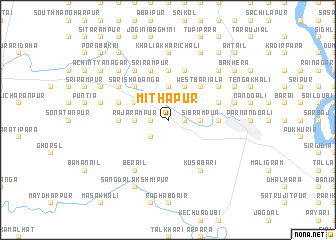 map of Mithāpur