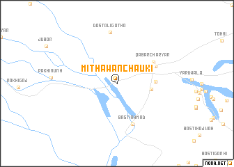 map of Mithāwān Chauki