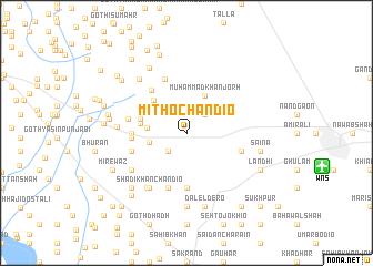 map of Mitho Chāndio