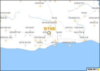 map of Míthoi