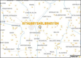 map of Mīt Ḩubaysh al Baḩrīyah