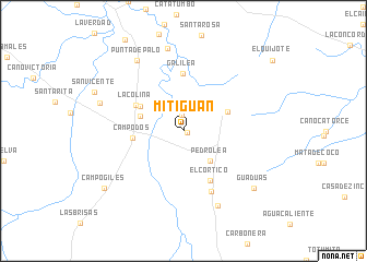 map of Mitiguán