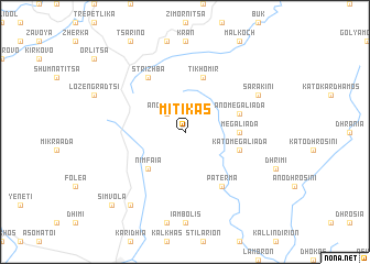 map of Mítikas