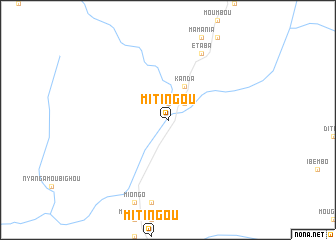 map of Mitingou