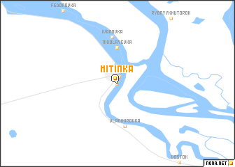 map of Mitinka