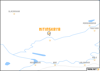 map of Mitinskaya