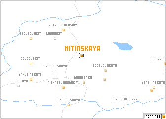 map of Mitinskaya