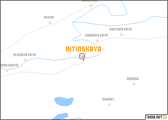 map of Mitinskaya