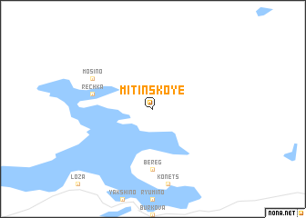 map of Mitinskoye