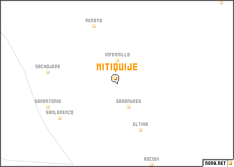 map of Mitiquije
