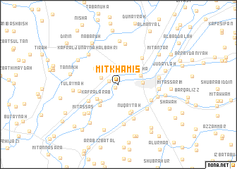 map of Mît Khamîs