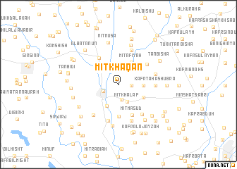 map of Mīt Khāqān