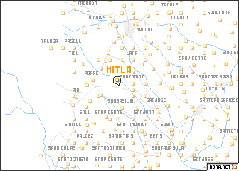 map of Mitla