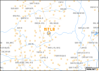 map of Mitla