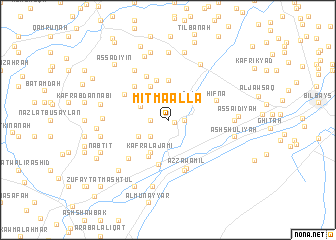 map of Mīt Ma‘allā