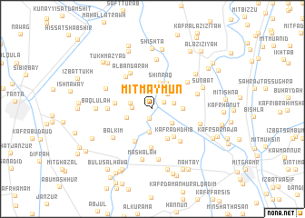 map of Mīt Maymūn