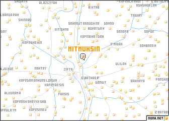 map of Mīt Muḩsin