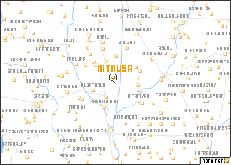 map of Mīt Mūsá