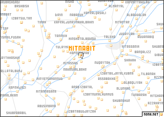 map of Mīt Nābit