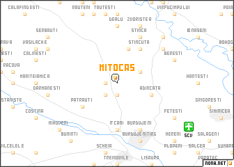 map of Mitocaş