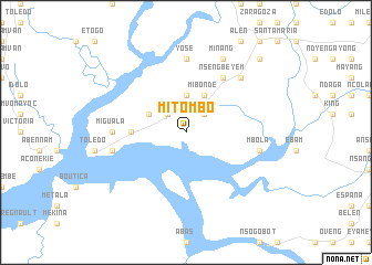 map of Mitombo