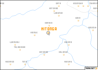 map of Mitonga