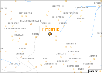 map of Mitontic