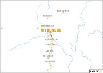 map of Mitoungou