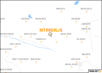 map of Mitragalis