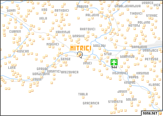 map of Mitrići