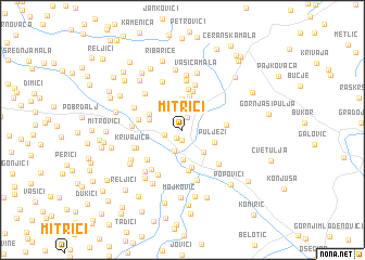 map of Mitrići