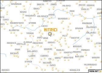 map of Mitrići