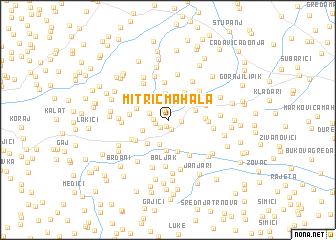 map of Mitrić Mahala