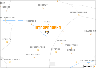 map of Mitrofanovka