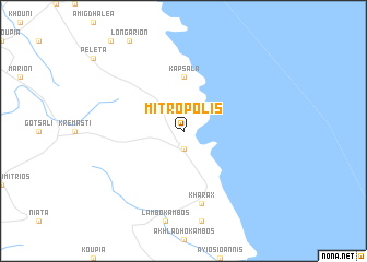 map of Mitrópolis