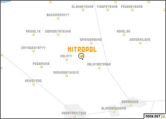 map of Mitropolʼ