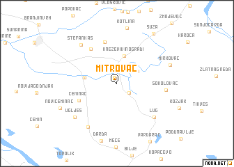 map of Mitrovac