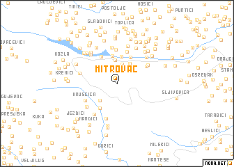 map of Mitrovac