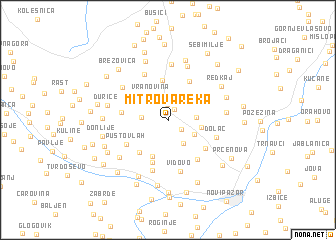 map of Mitrova Reka