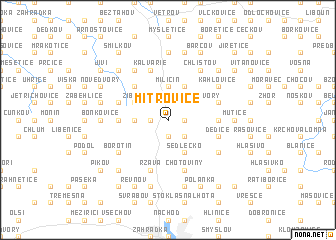 map of Mitrovice