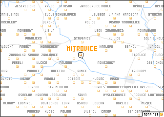 map of Mitrovice