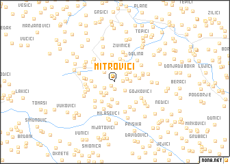 map of Mitrovići