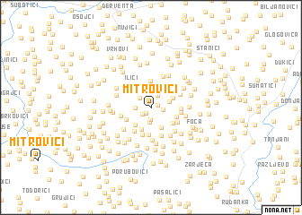 map of Mitrovići